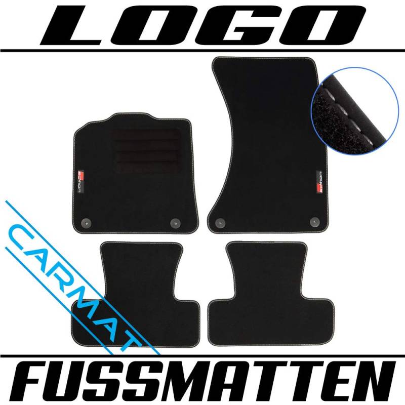 CARMAT Fussmatten mit Logo AU/Q5Y08/L/B von Car Mat Co