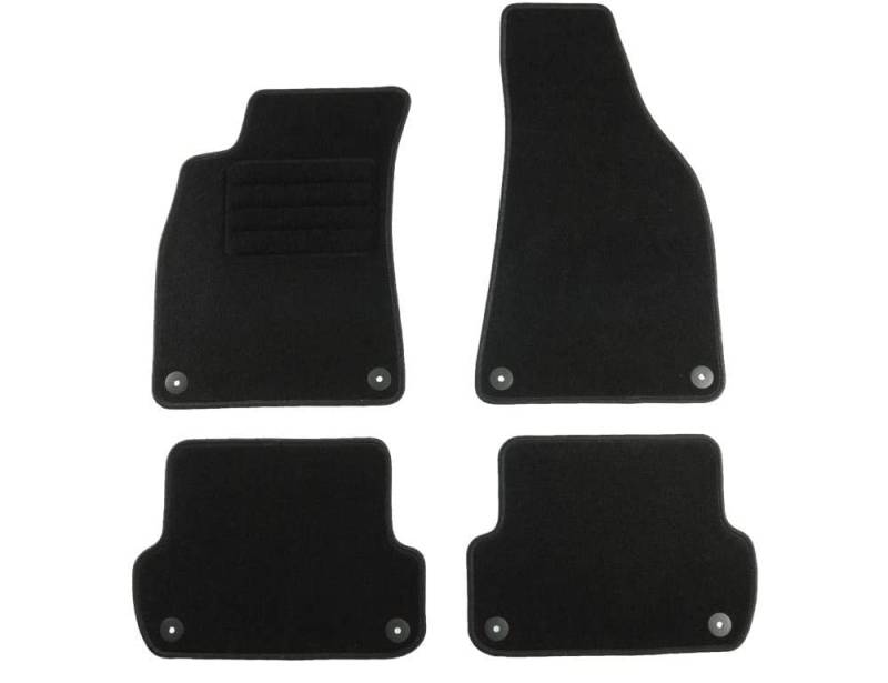 TEXER Textil Fußmatten Passend für Audi A4 B7 8F Bj. 2004-2008 Basic von Car Mat Co