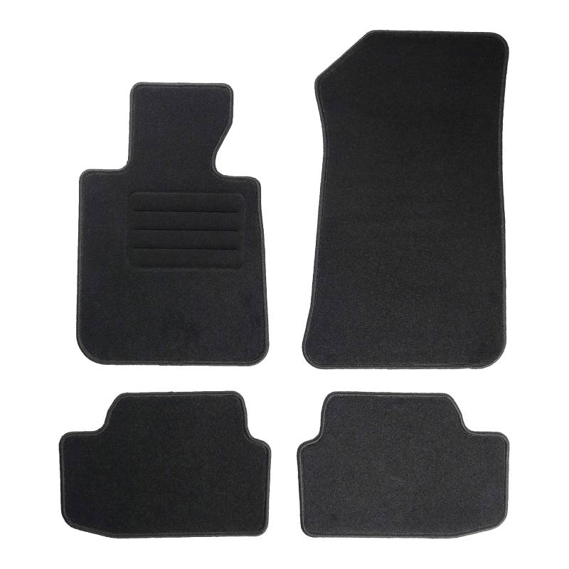 TEXER Textil Fußmatten Passend für BMW 1 E87 Bj. 2004-2013 Basic von Car Mat Co