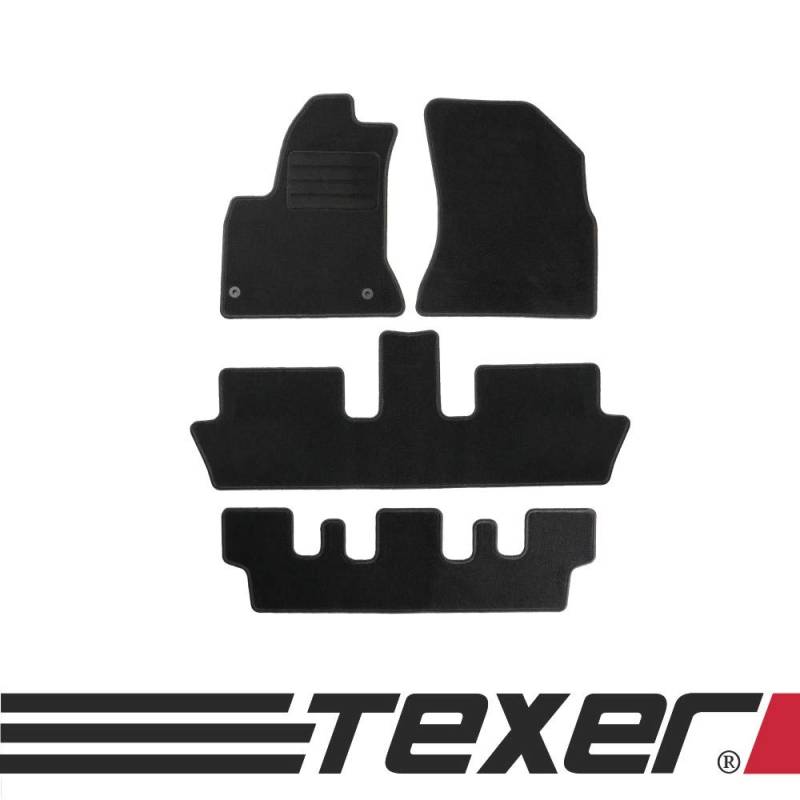 CARMAT TEXER Textil Fußmatten Passend für Citroen C4 Grand Picasso Bj. 2006-2013 Basic von CARMAT