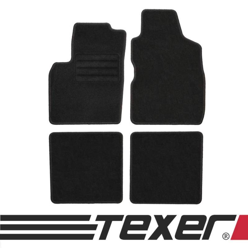 TEXER Textil Fußmatten Passend für FIAT Panda II Bj. 2003-2012 Basic von CARMAT