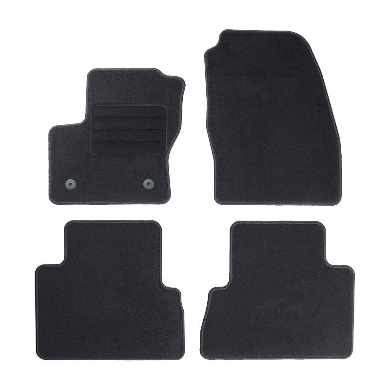 TEXER Textil Fußmatten Passend für Ford C-Max II Bj. 2010-2012 Basic von Car Mat Co