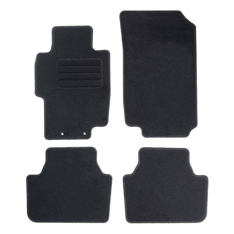 TEXER Textil Fußmatten Passend für Honda Accord VII Bj. 2002-2008 Basic von Car Mat Co