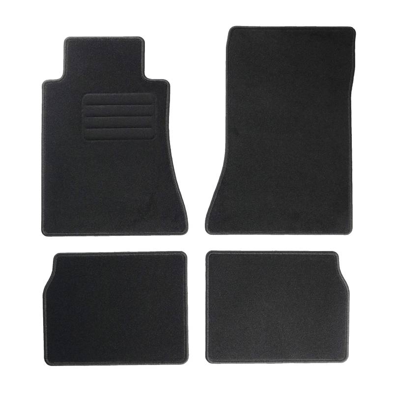 TEXER Textil Fußmatten Passend für Mercedes-Benz E-Klasse W124 Bj. 1984-1997 Basic von Car Mat Co