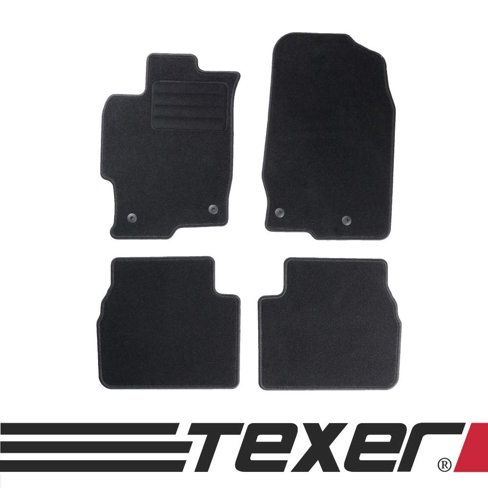 TEXER Textil Fußmatten Passend für Mazda 6 II Bj. 2008-2012 Basic von CARMAT