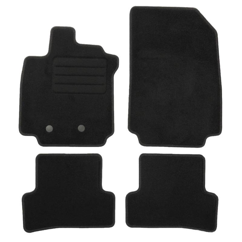 TEXER Textil Fußmatten Passend für Renault Clio III Bj. 2005-2012 Basic von Car Mat Co