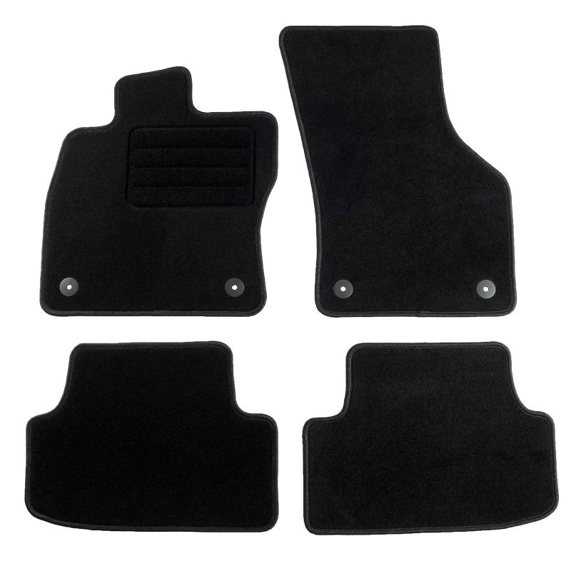 TEXER Textil Fußmatten Passend für Skoda Octavia III Bj. 2012- Basic von Car Mat Co