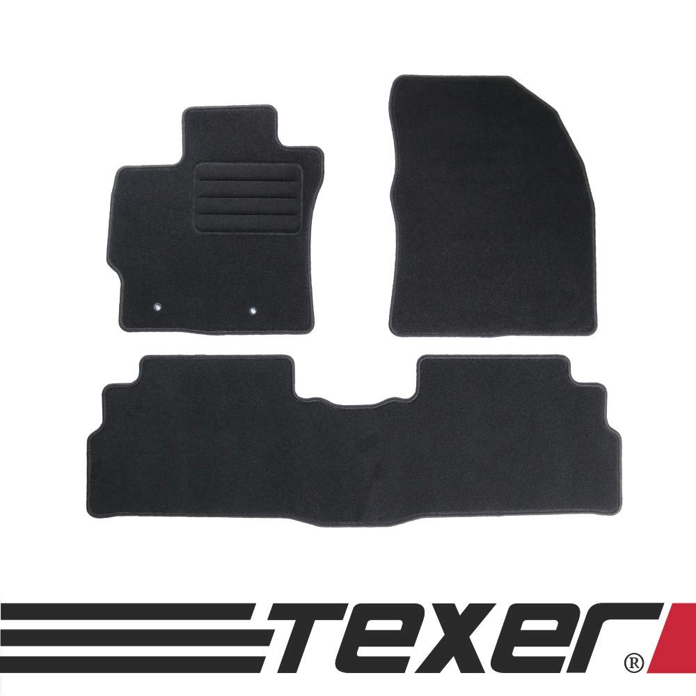 TEXER Textil Fußmatten Passend für Toyota Verso Bj. 2009-2013 Basic von Car Mat Co