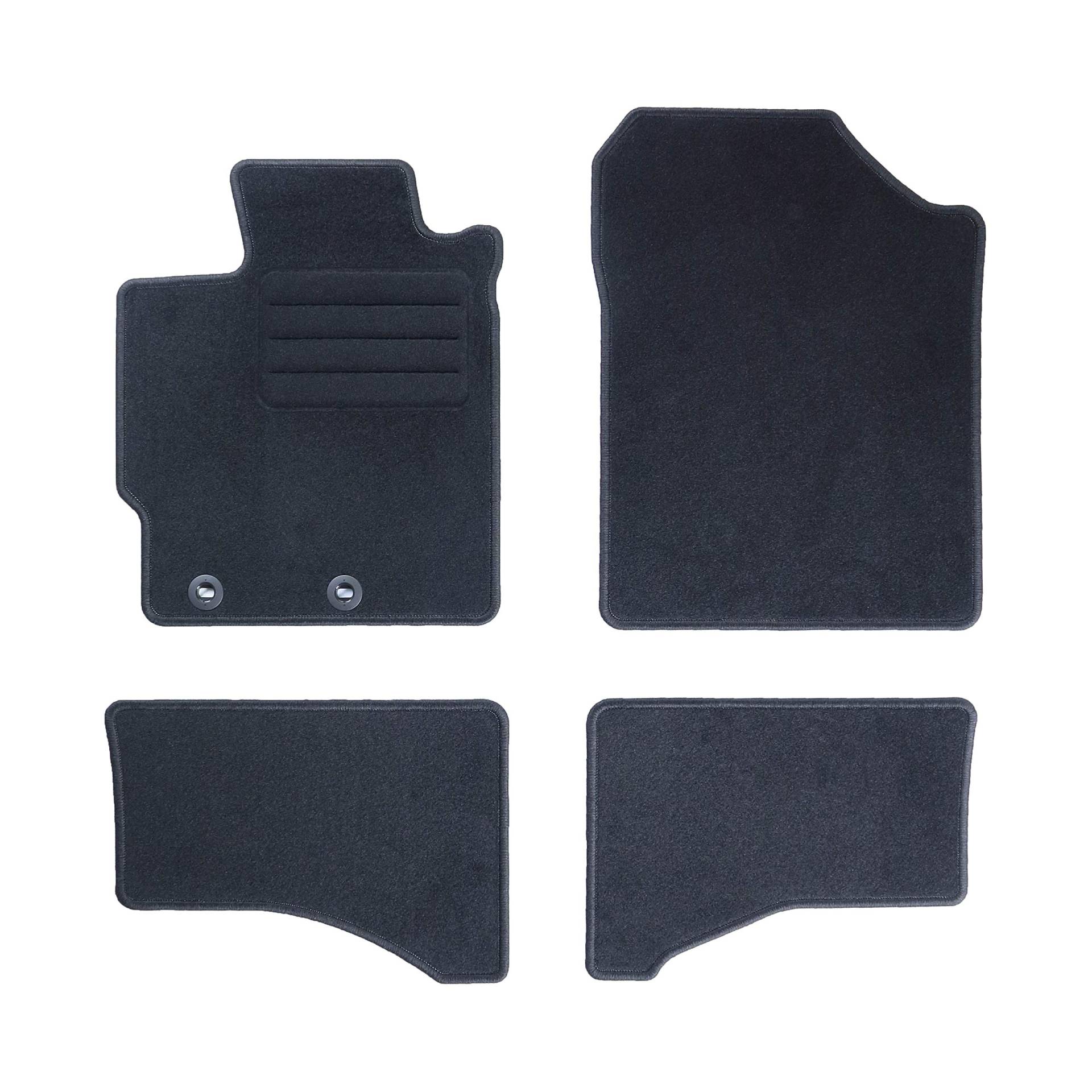 TEXER Textil Fußmatten Passend für Toyota Yaris III Hybrid Bj. 2012- Basic von Car Mat Co