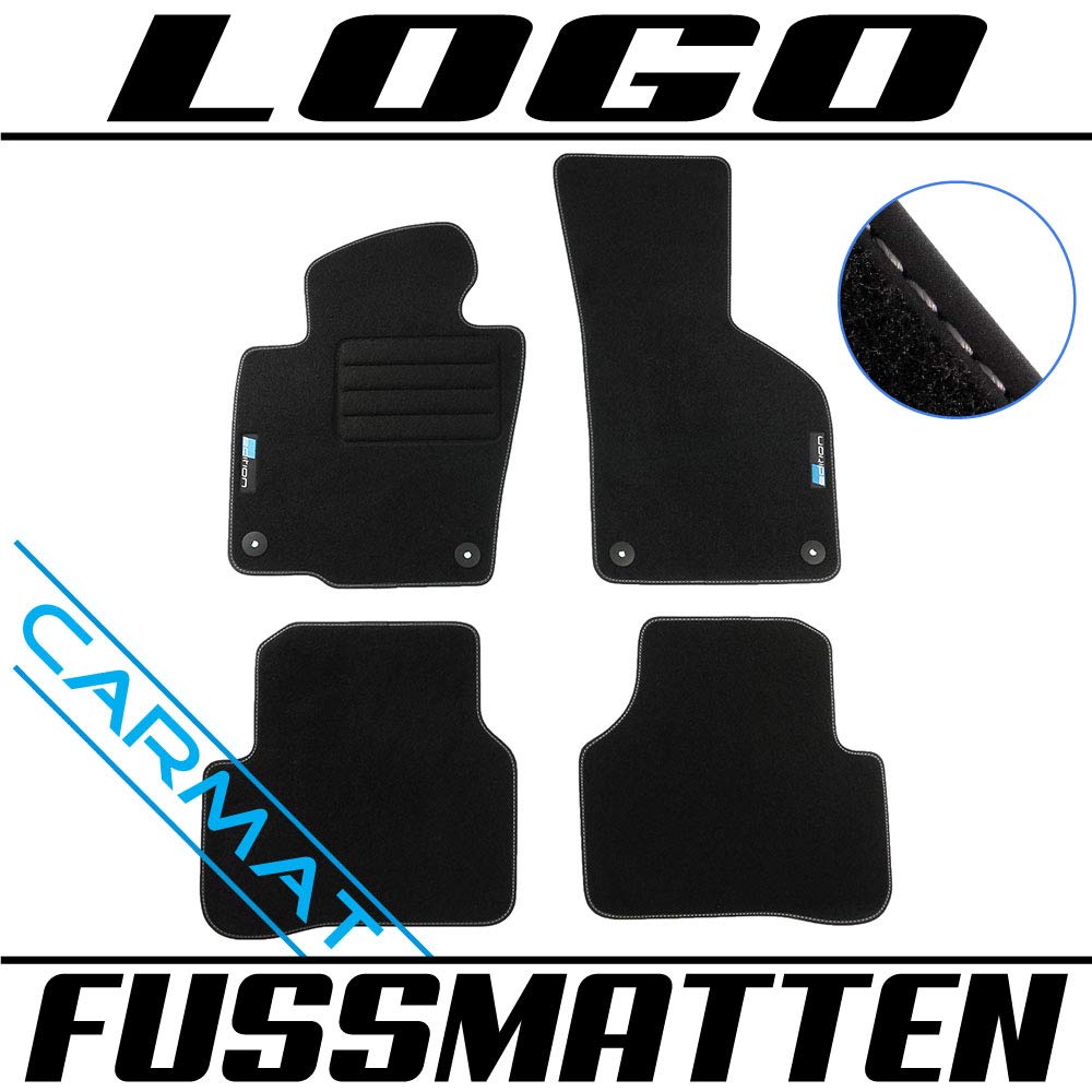 CARMAT Fussmatten mit Logo VVVV/PAY05/L/B von CARMAT