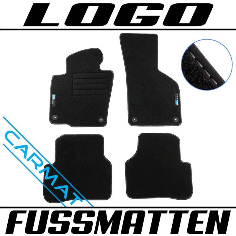 CARMAT Fussmatten mit Logo VVVV/PAY05/L/B von CARMAT