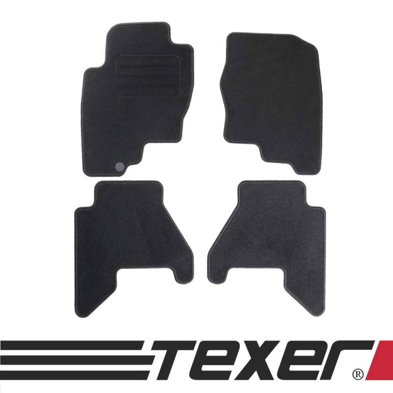 TEXER Textil Fußmatten Passend für Nissan Pathfinder III Bj. 2005-2010 Basic von Car Mat Co