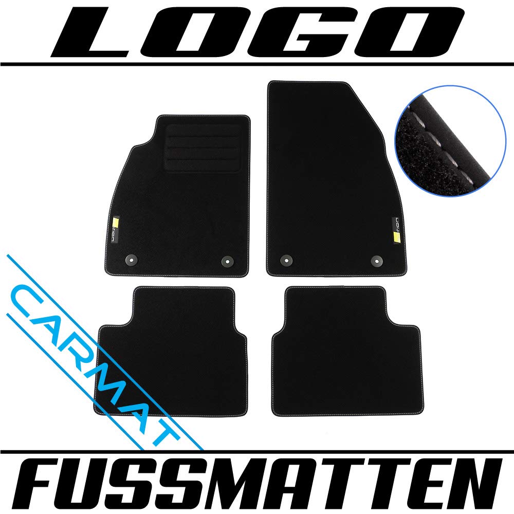 Car Mat Co CARMAT Fussmatten mit Logo OP/INSY08/L/B von Car Mat Co