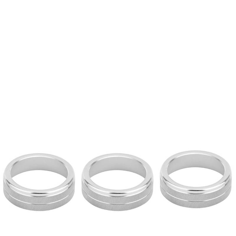 CARRERAS Fit for Skoda Superb KODIAQ Octavia A7 Auto Klimaanlage Schalter Knopf Trim Abdeckung Ring Innen Zubehör Klimaanlagenknopf (Color : Modle A, Size : Silver) von CARRERAS