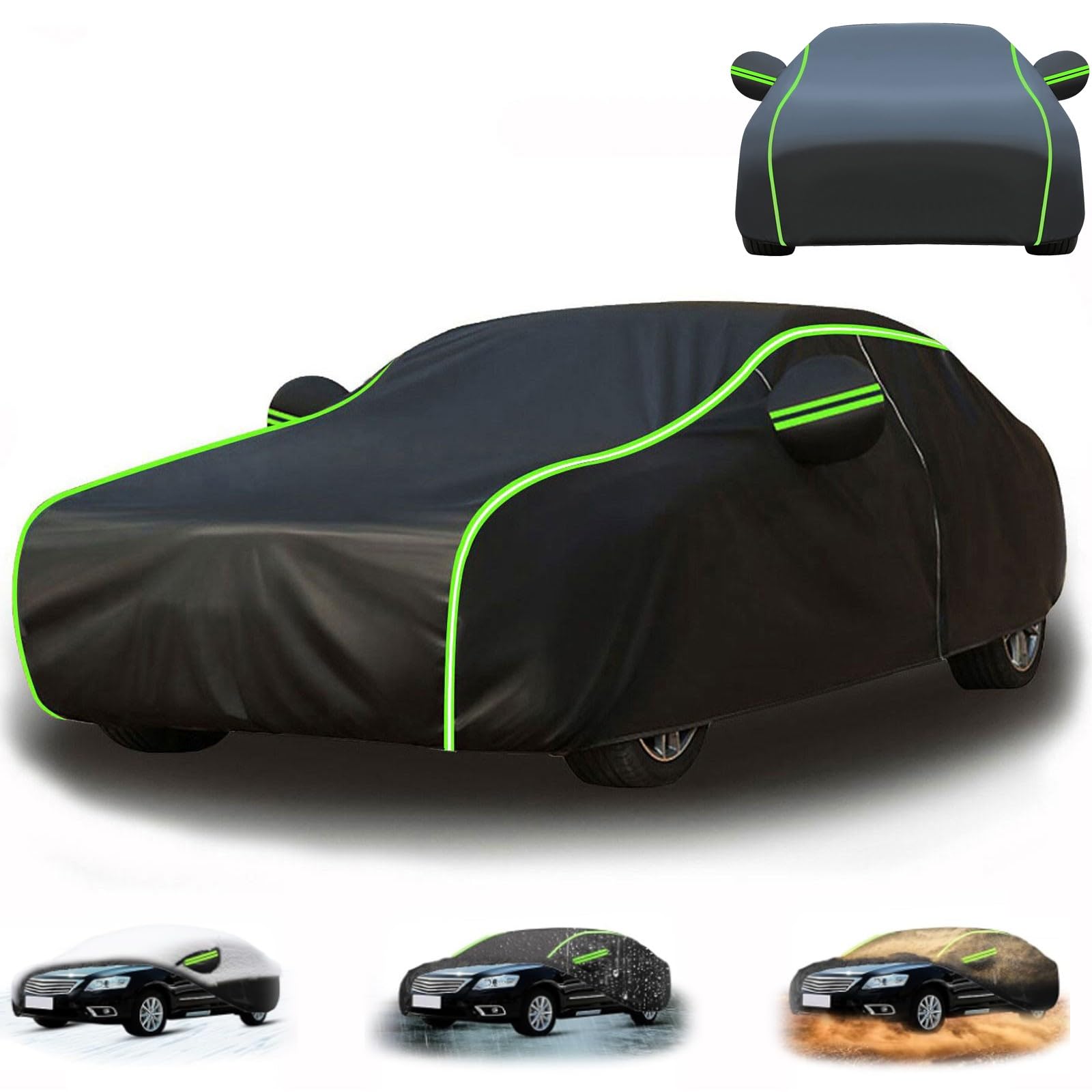 Autoabdeckung für Alpina B10 B8 B11B9 B12 B3 B4 B5 B6 B7 Auto Abdeckplane Autoplane Autoabdeckung Winter Autogarage Staubdicht Winddicht Schneedicht UV-Schutz Outdoor Indoor Car Cover Mit reflek von CARXB