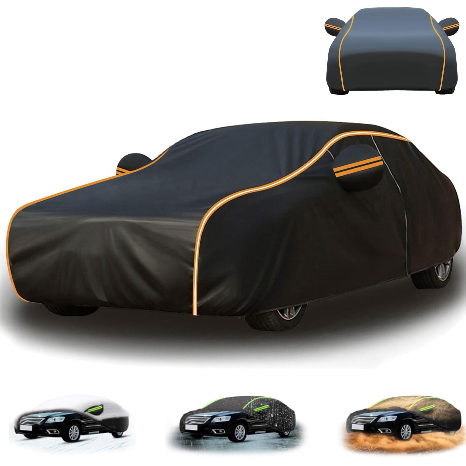 Autoabdeckung für BMW 2 Series F22 F23 F44 F45 F46 F47 Auto Abdeckplane Autoplane Autoabdeckung Winter Autogarage Staubdicht Winddicht Schneedicht UV-Schutz Outdoor Indoor Car Cover Mit reflekti von CARXB