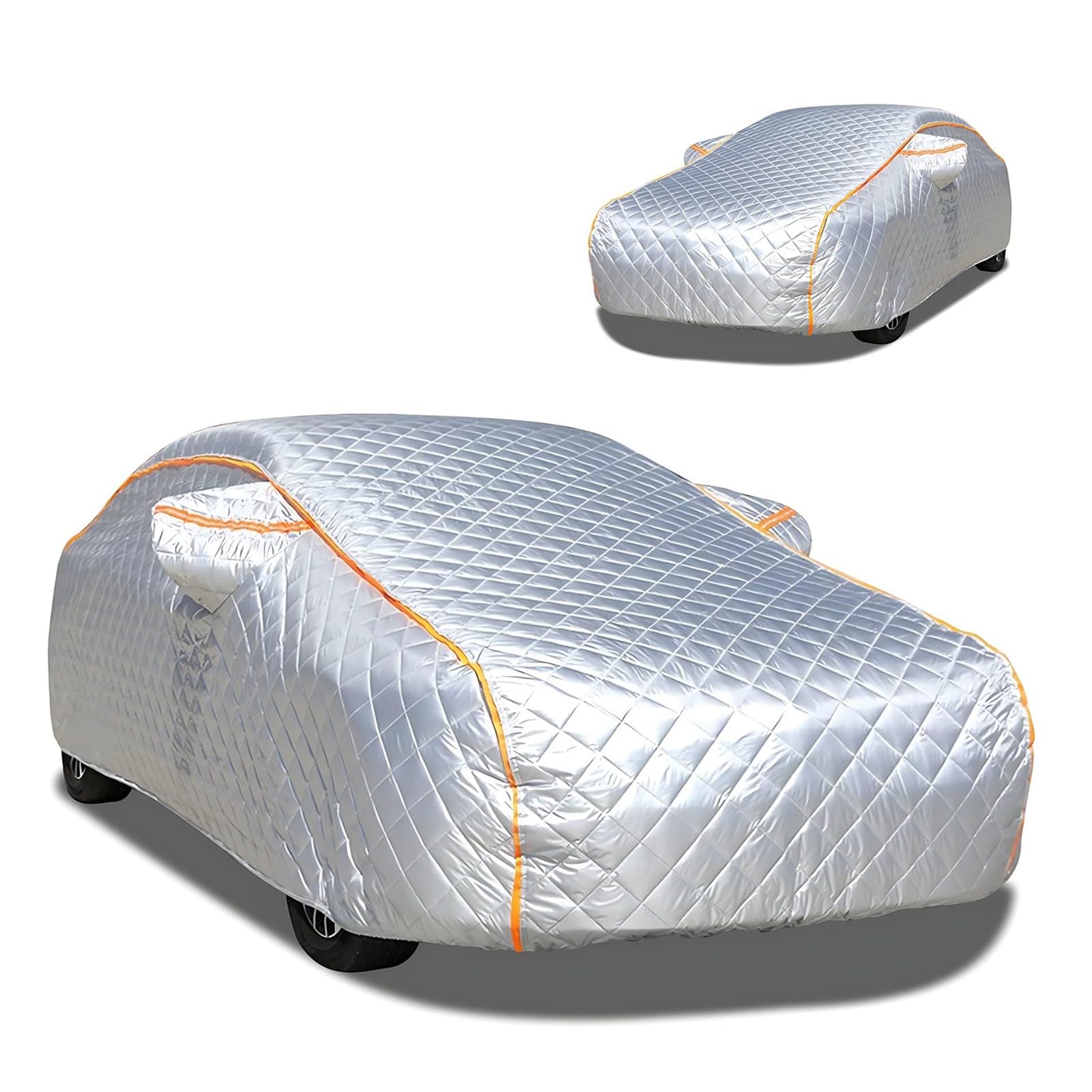 Hagelsichere Autoabdeckung für Cadillacs CT4 CT5 CT6 Cts EV BLS ELR,Autoabdeckung Allwetter-Schneefest Winddicht Wasserdicht UV-beständig Mit reflektierenden Streifen(Color:11,Size:EV) von CARXB