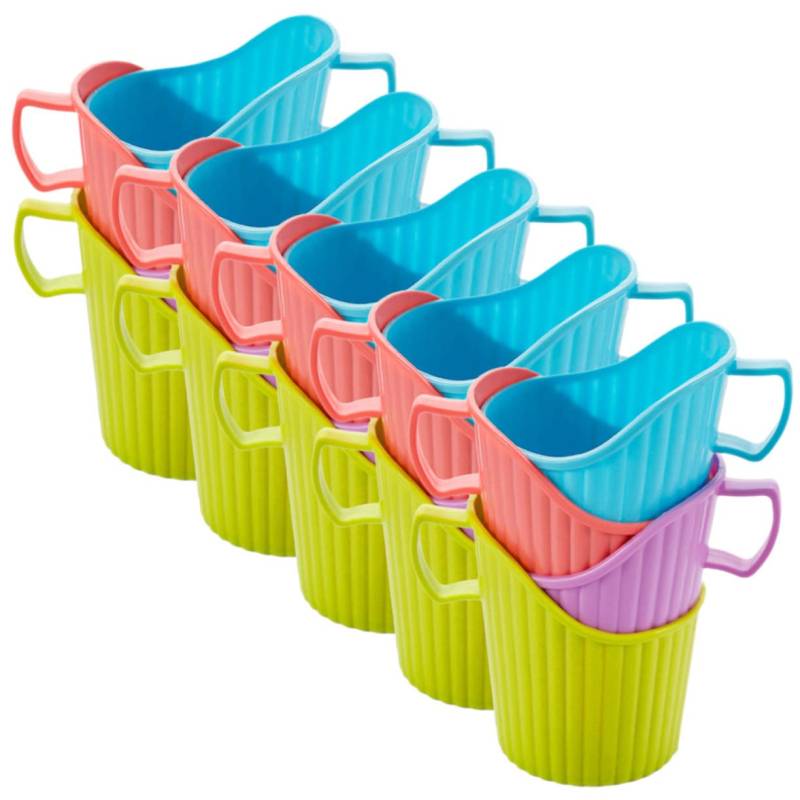 CATIEBYE 20St Einwegbecherhalter aus Pappe Teetassenhalter wegbringen Spender Bunter Pappbecherhalter Mini-Tasse kaffeetassen Halter cupholder Kaffeetassenhalter Desktop-Pappbecherhülle von CATIEBYE