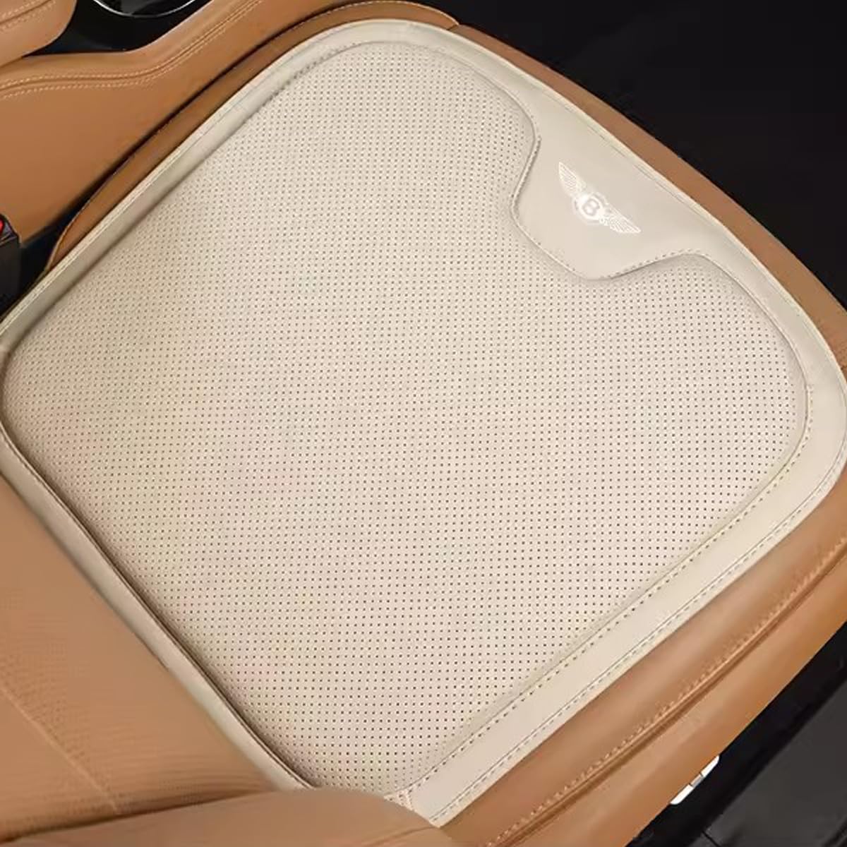 CAULO Auto Sitzkissen für Bentley Bentayga Continental Flying Spur, Bequeme rutschfeste Memory Schaum Sitzmatte Innenbezug Zubehör,D von CAULO
