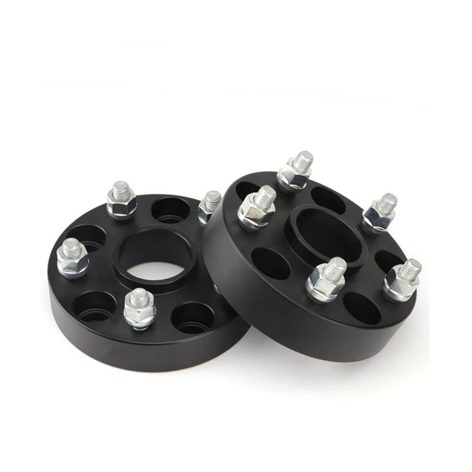 2 Stück 15/20/25/30/35/40/50mm PCD 5X 100 CB 54,1mm Rad Spacer Adapter 5 Lug Für Toyota Für Crown GT2000 Für Prius CAVINBDZ(15MM Black) von CAVINBDZ