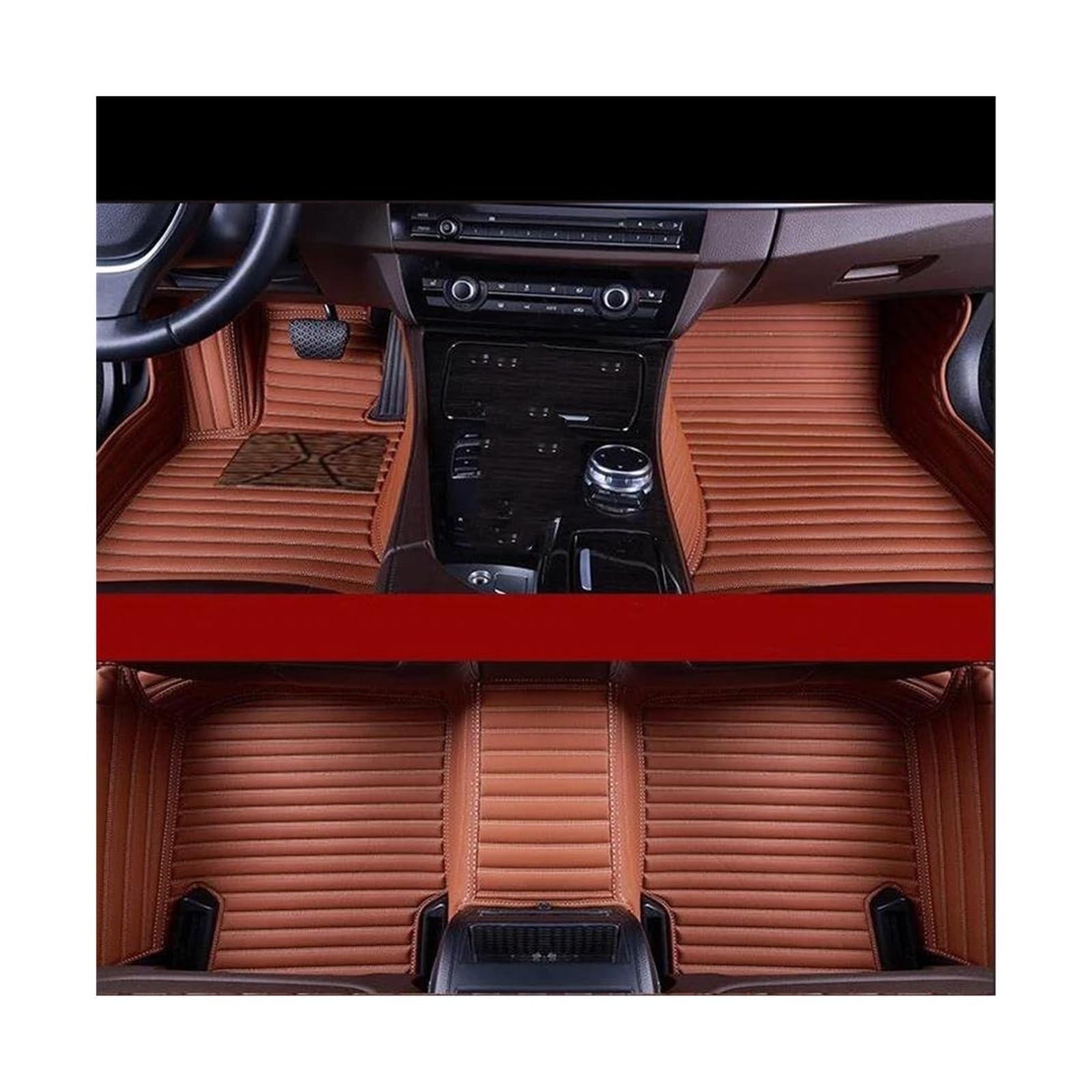 CAVINBDZ Auto-Bodenmatte Für VW Für P&assat B5 B5.5 B6 B7 B8 Custom Car Mats Fußpolster Innenteppiche Zubehör Auto-Fußmatten-Teppiche(6) von CAVINBDZ