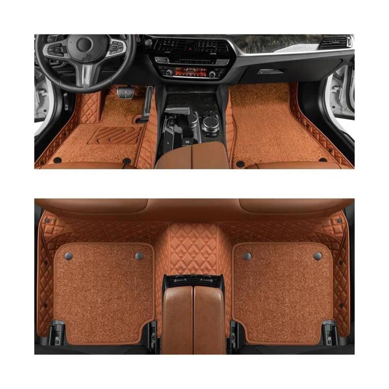 CAVINBDZ Auto-Bodenmatte Individuelle Fußpolster Schützende Teppiche Set Für P&orsche 911 996 1998 1999 2000 2001 2002 2003 2004 Auto-Fußmatten-Teppiche(Type B,1) von CAVINBDZ