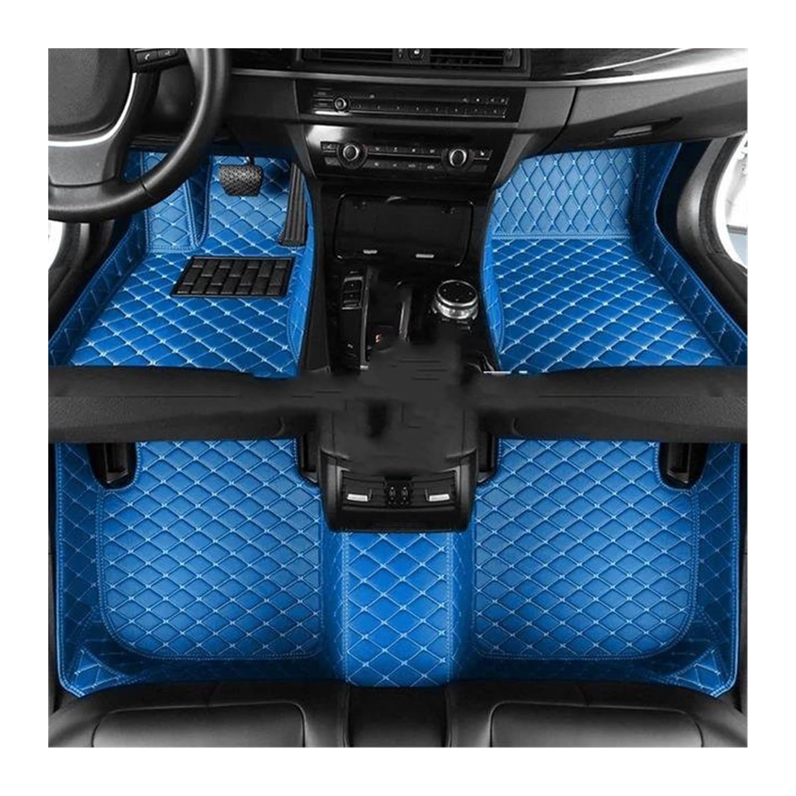 CAVINBDZ Auto Fußmatten Auto Fuß Pads Teppich Abdeckung Innen Zubehör Für Hyundai Für Santa Fe TM 5-Sitz 2013-2018 Auto-Fußmatten-Teppiche(LHD Set 6) von CAVINBDZ