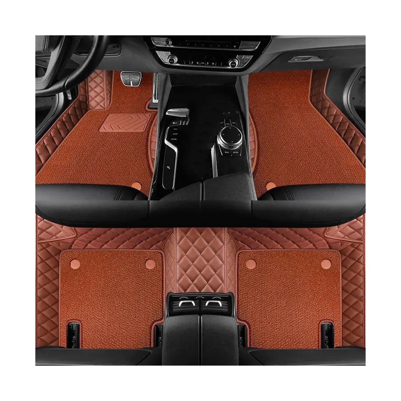 CAVINBDZ Auto Fußmatten Leder Teppiche Teppiche Fuß Pads Für R&enault Für Megane 2 2003 2004 2005 2006 2007 2008 Innen Zubehör Auto-Fußmatten-Teppiche(Type B,1) von CAVINBDZ