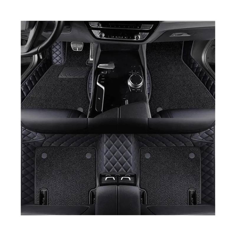 CAVINBDZ Auto Fußmatten Leder Teppiche Teppiche Fuß Pads Für R&enault Für Megane 2 2003 2004 2005 2006 2007 2008 Innen Zubehör Auto-Fußmatten-Teppiche(Type B,6) von CAVINBDZ