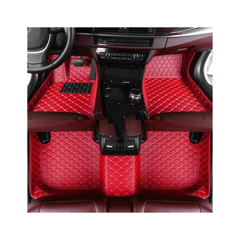 CAVINBDZ Auto-Fußmatten-Set Leder Teppiche Teppiche Fußpolster Für Mercedes Für Benz CLA-Klasse C117 Limousine 2014–2017 2018 2019 Auto-Fußmatten-Teppiche(9) von CAVINBDZ