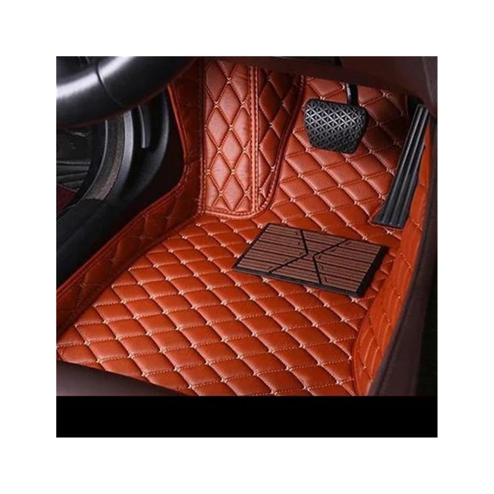 CAVINBDZ Benutzerdefinierte Auto-Fußmatten Für Peugeot 207 2009–2013 2014 Wasserdichter Fuß-Liner Teppich-Pad Teppich Auto-Styling Auto-Fußmatten-Teppiche(1pcs Front,4) von CAVINBDZ