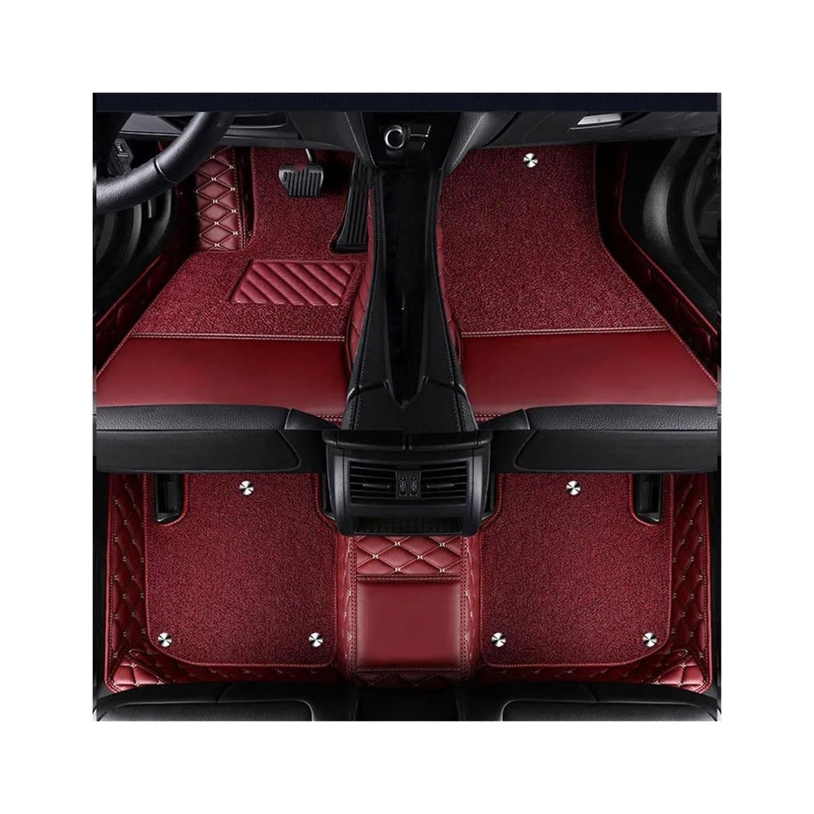 CAVINBDZ Für B&MW 3er M3 E36 E30 E46 E90 E91 E92 E93 F30 F31 F80 F34 F35 G20 G28 G80 Custom Car Floor Mat Auto-Fußmatten-Teppiche(Double Laye 10) von CAVINBDZ