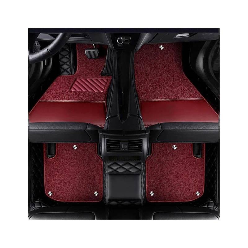 CAVINBDZ Für B&MW 3er M3 E36 E30 E46 E90 E91 E92 E93 F30 F31 F80 F34 F35 G20 G28 G80 Custom Car Floor Mat Auto-Fußmatten-Teppiche(Double Laye 4) von CAVINBDZ