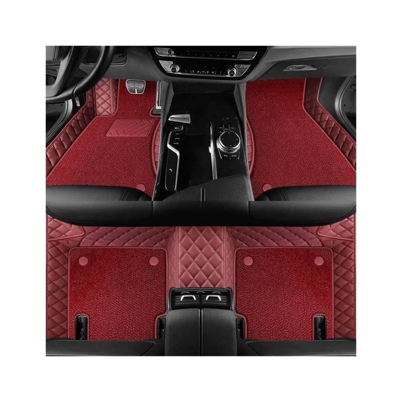 CAVINBDZ Für F&ord Für Mondeo MK5 2013 2014 2015 2016 2017 Custom Leder Auto Fußmatten Fuß Pads Teppich Teppich Pad Auto-Fußmatten-Teppiche(B,5) von CAVINBDZ