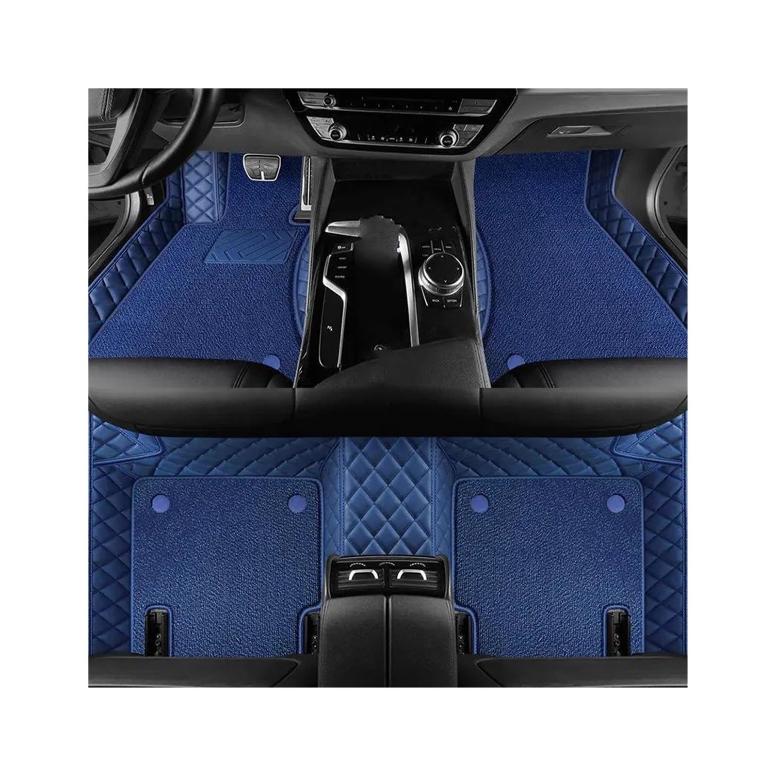 CAVINBDZ Für F&ord Für Mondeo MK5 2013 2014 2015 2016 2017 Custom Leder Auto Fußmatten Fuß Pads Teppich Teppich Pad Auto-Fußmatten-Teppiche(B,6) von CAVINBDZ