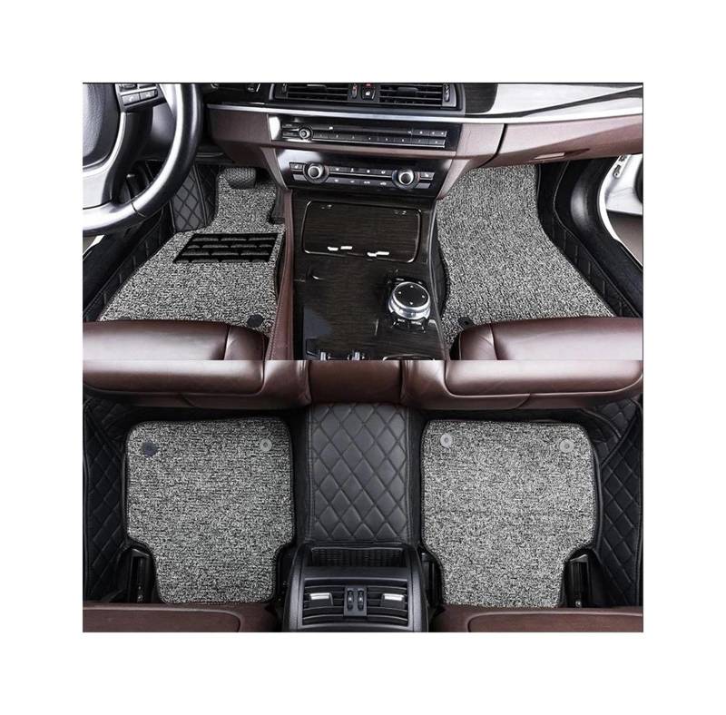 CAVINBDZ Für Mercedes Für Benz CLK 2009 2010 2011 2012 2013 2014 2015 2016 Doppelschicht Auto Bodenmatte Auto Wasserdicht Teppiche Teppiche Auto-Fußmatten-Teppiche(1) von CAVINBDZ