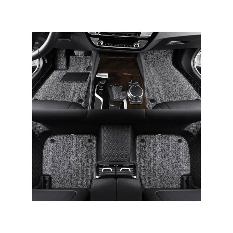 CAVINBDZ Für Peugeot 207 2009 2010 2011 2012 2013 2014 Custom Car Fußmatten Komplettset Wasserdicht Auto Fuß Teppich Abdeckung Teppich Auto-Fußmatten-Teppiche(10) von CAVINBDZ