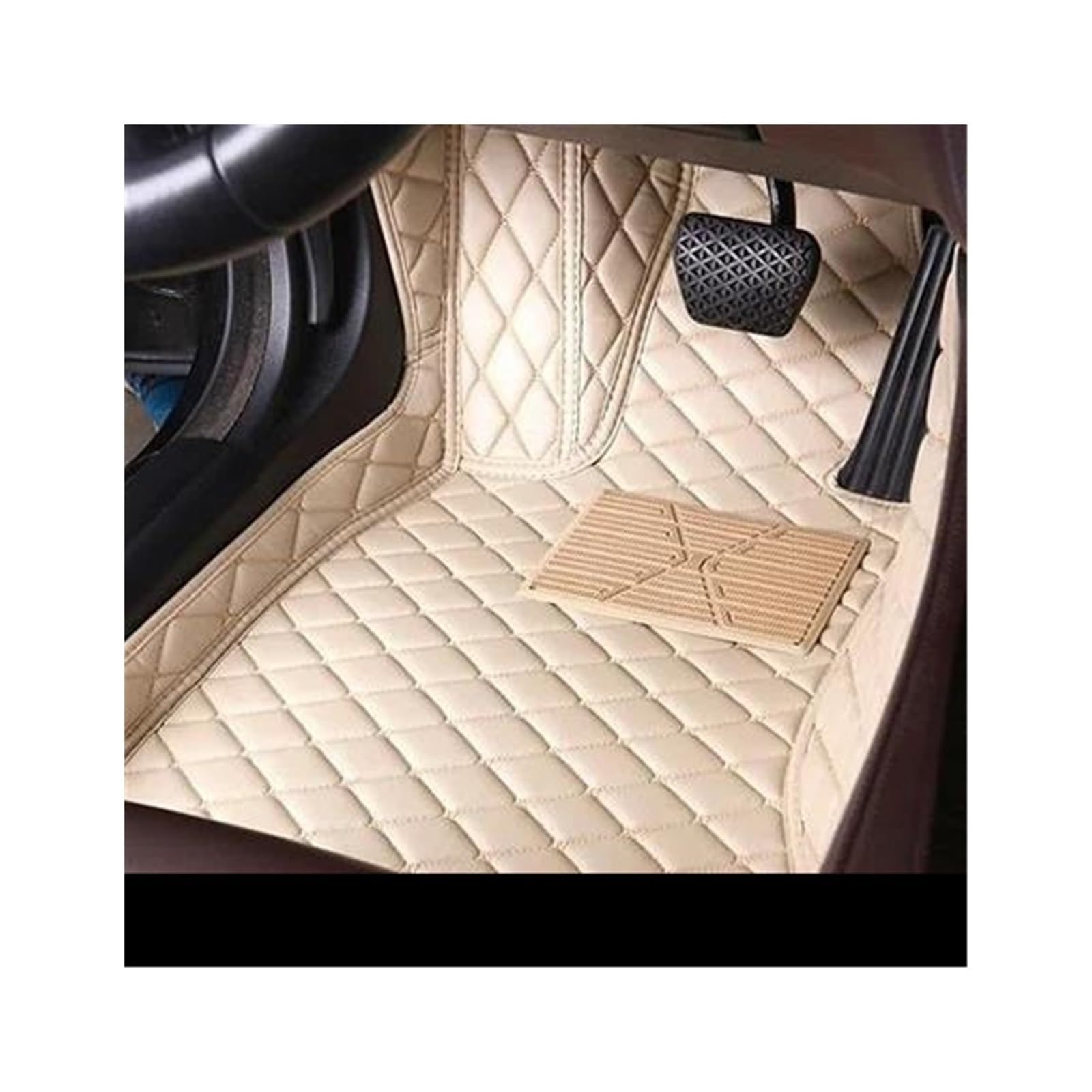 CAVINBDZ Für Peugeot 207 2009 2010 2011 2012 2013 2014 Custom Car Fußmatten wasserdichte Fuß Liner Teppich Pad Abdeckung Teppich Auto-Styling Auto-Fußmatten-Teppiche(1pcs Front,1) von CAVINBDZ