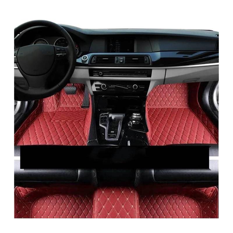 CAVINBDZ Für Peugeot E-208 E208 P21 5-Sitz 2019 2020 2021 2022 2023 Auto Fußmatten Leder Boden Matte Set Teppich Teppich Innen Zubehör Auto-Fußmatten-Teppiche(LHD Set 10) von CAVINBDZ