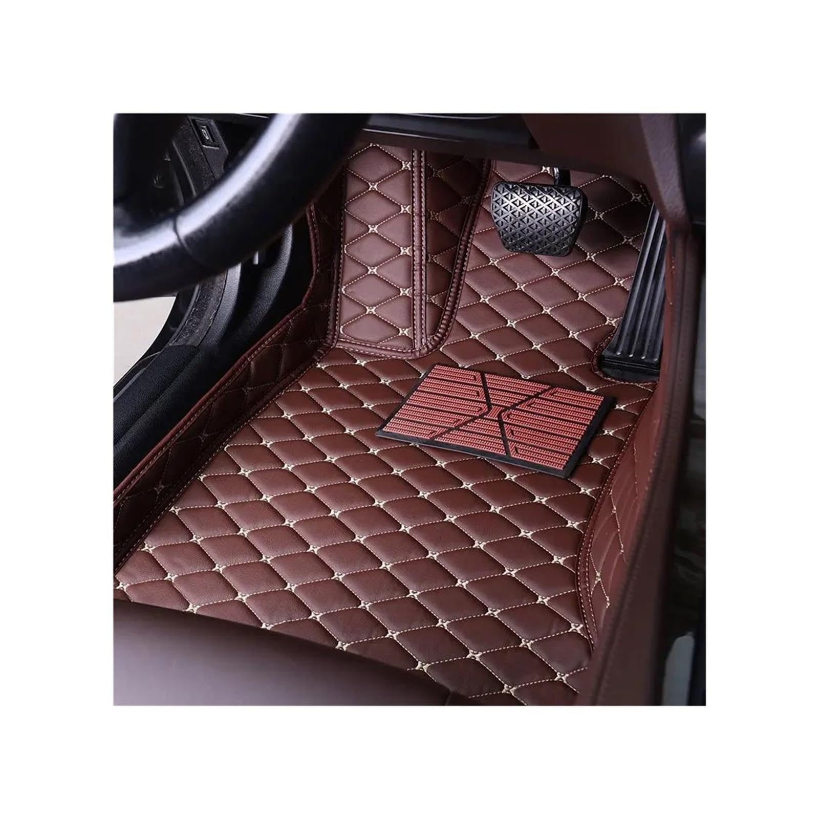 CAVINBDZ Für R&enault Für Captur 2014 2015 2016 2017 Custom Car Fußmatten Wasserdicht Schlamm Teppich Fuß Pads Innenräume Zubehör Auto-Fußmatten-Teppiche(1PCS Driver,2) von CAVINBDZ