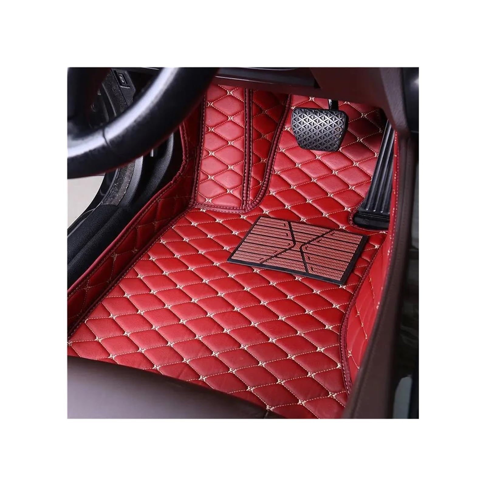 CAVINBDZ Für R&enault Für Captur 2014 2015 2016 2017 Custom Car Fußmatten Wasserdicht Schlamm Teppich Fuß Pads Innenräume Zubehör Auto-Fußmatten-Teppiche(1PCS Driver,4) von CAVINBDZ