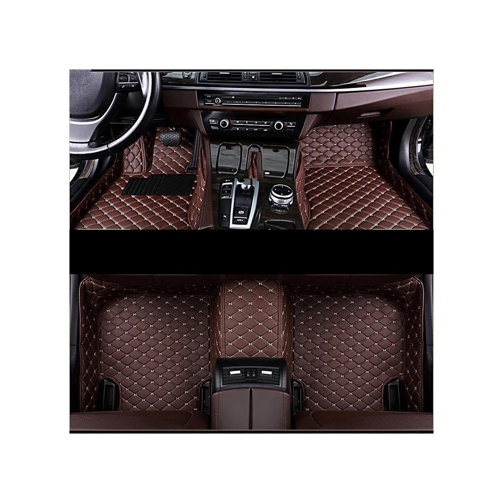 CAVINBDZ Für R&enault Für Captur 2014 2015 2016 2017 Custom Car Fußmatten Wasserdicht Schlamm Teppich Fuß Pads Innenräume Zubehör Auto-Fußmatten-Teppiche(Set,2) von CAVINBDZ