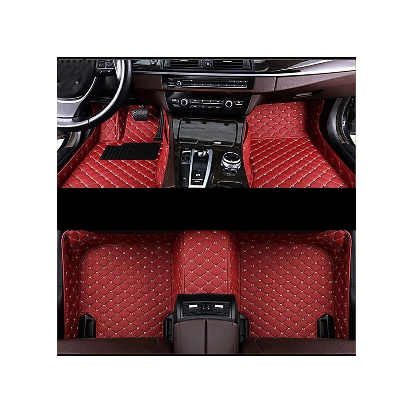 CAVINBDZ Für R&enault Für Captur 2014 2015 2016 2017 Custom Car Fußmatten Wasserdicht Schlamm Teppich Fuß Pads Innenräume Zubehör Auto-Fußmatten-Teppiche(Set,4) von CAVINBDZ