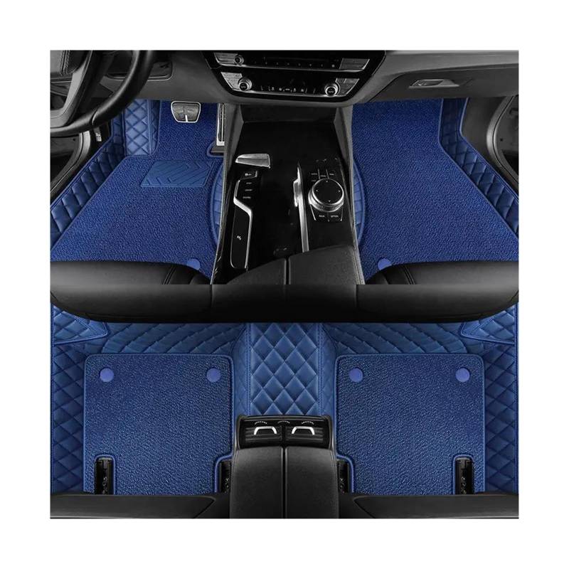 CAVINBDZ Für R&enault Für Megane 2 2003 2004 2005 2006 2007 2008 Auto Fußmatten Leder Teppiche Teppiche Fuß Pads Innen Zubehör Auto-Fußmatten-Teppiche(Type B,4) von CAVINBDZ