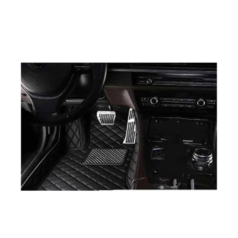 CAVINBDZ Für VW Für Golf 5 MK5 A5 2003 2004 2005 2006 2007 Auto Fußmatten Leder Fuß Pads Teppich Teppich Pad Auto-Fußmatten-Teppiche(1pcs Black) von CAVINBDZ