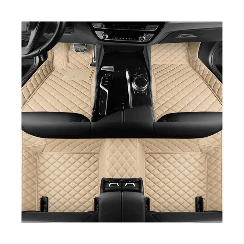 CAVINBDZ Für VW Für Golf 8 2021-2022 Custom Car Fußmatten wasserdichte Leder Teppiche Teppiche Fuß Pads Auto Zubehör Auto-Fußmatten-Teppiche(Type A,2) von CAVINBDZ