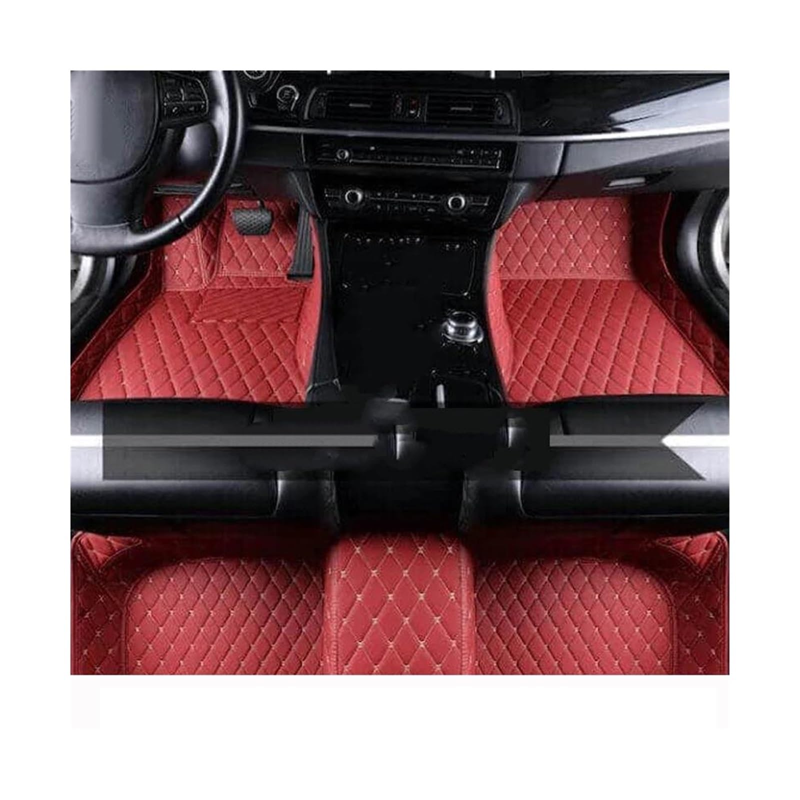 CAVINBDZ Für VW Für P&assat B8 2017 2018 2019 2020 Custom Car Fußmatten Leder wasserdichte Fuß Pads Teppich Teppich Pad Auto-Fußmatten-Teppiche(9,Right Hand Drive) von CAVINBDZ