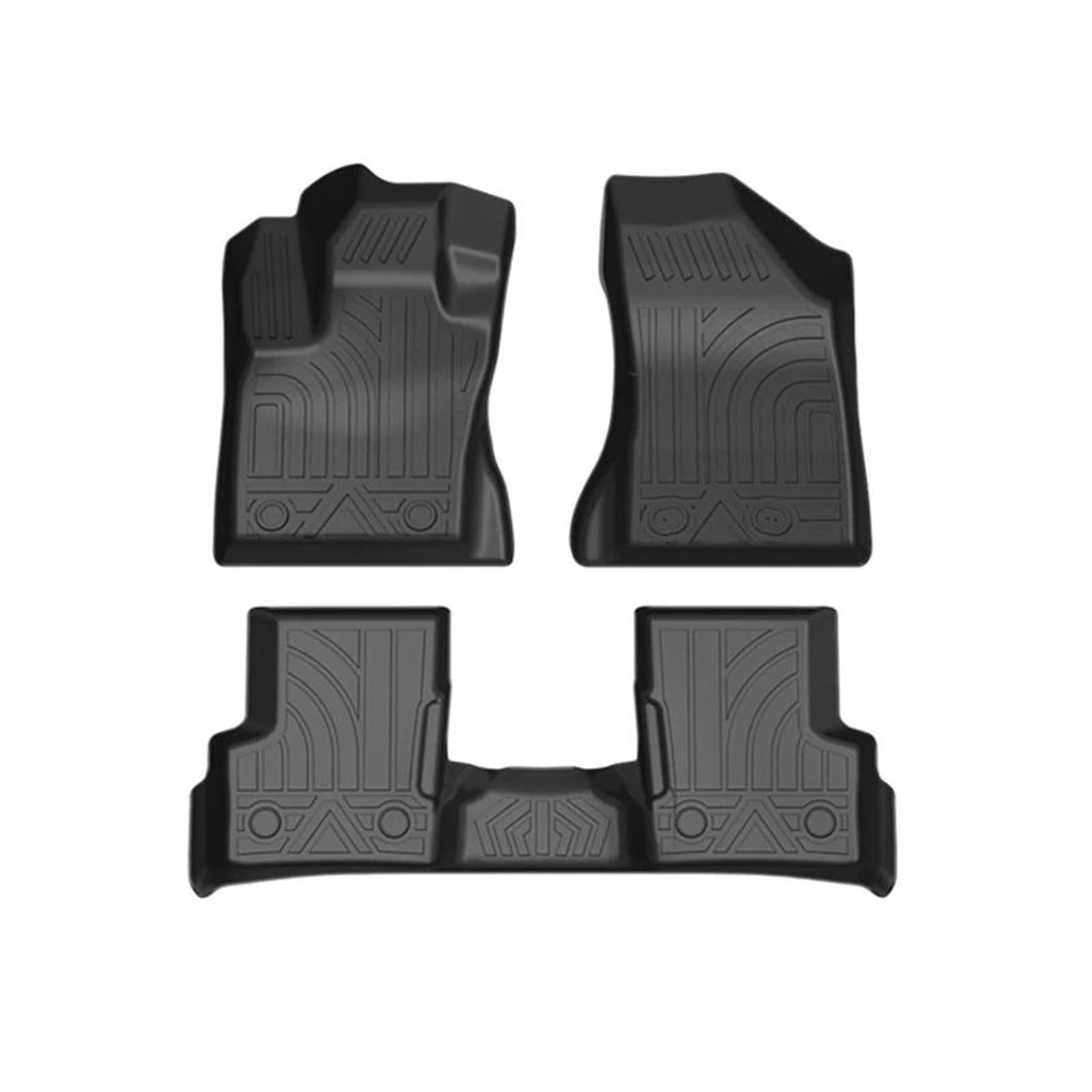 CAVINBDZ Linkslenker Auto Fußmatten Für Jeep Für Renegade 2015 2016 2017 2019 2020 2021 Auto Matte Fuß Pad wasserdichte Teppiche Auto-Fußmatten-Teppiche(3pcs) von CAVINBDZ