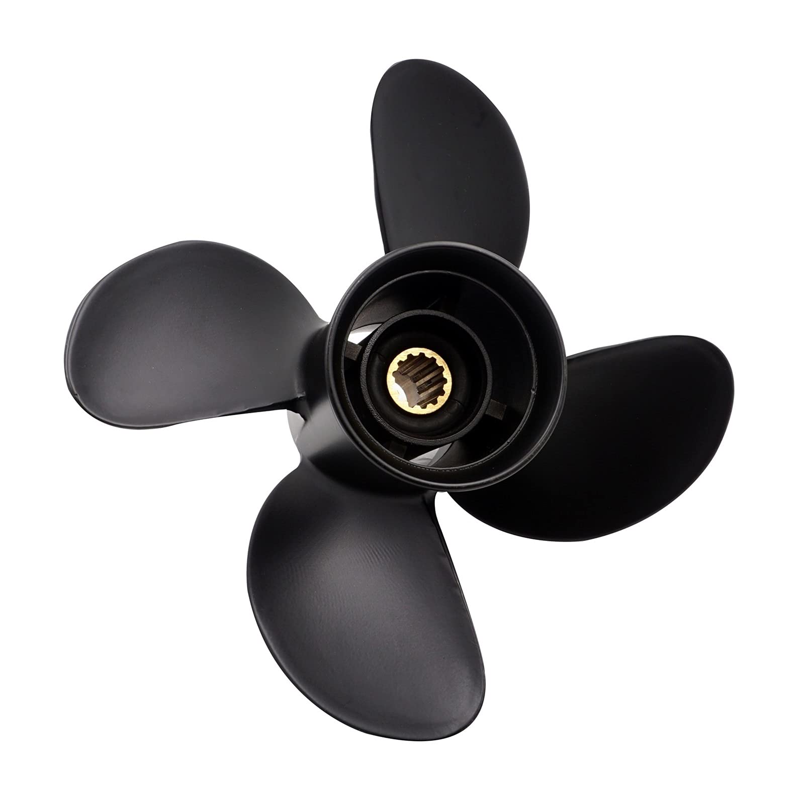 CAXUMO 4x10,3x13, for Suzuki, 25hp-70hp 4 Klingen Aluminium Propeller 13 Zähne Rechts Hand Boot Zubehör Marine Propeller Propeller Außenborder von CAXUMO