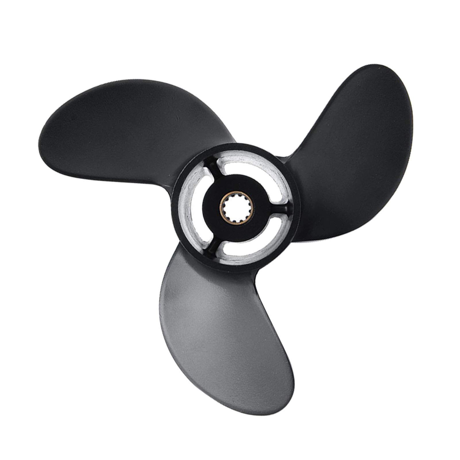 CAXUMO 7,8 x 9 Marine-Außenbordpropeller Tohatsu, for Nissan, Dongfa 4-6 PS Marine-Außenbordpropeller aus Aluminiumlegierung 369B6 Propeller Außenborder von CAXUMO